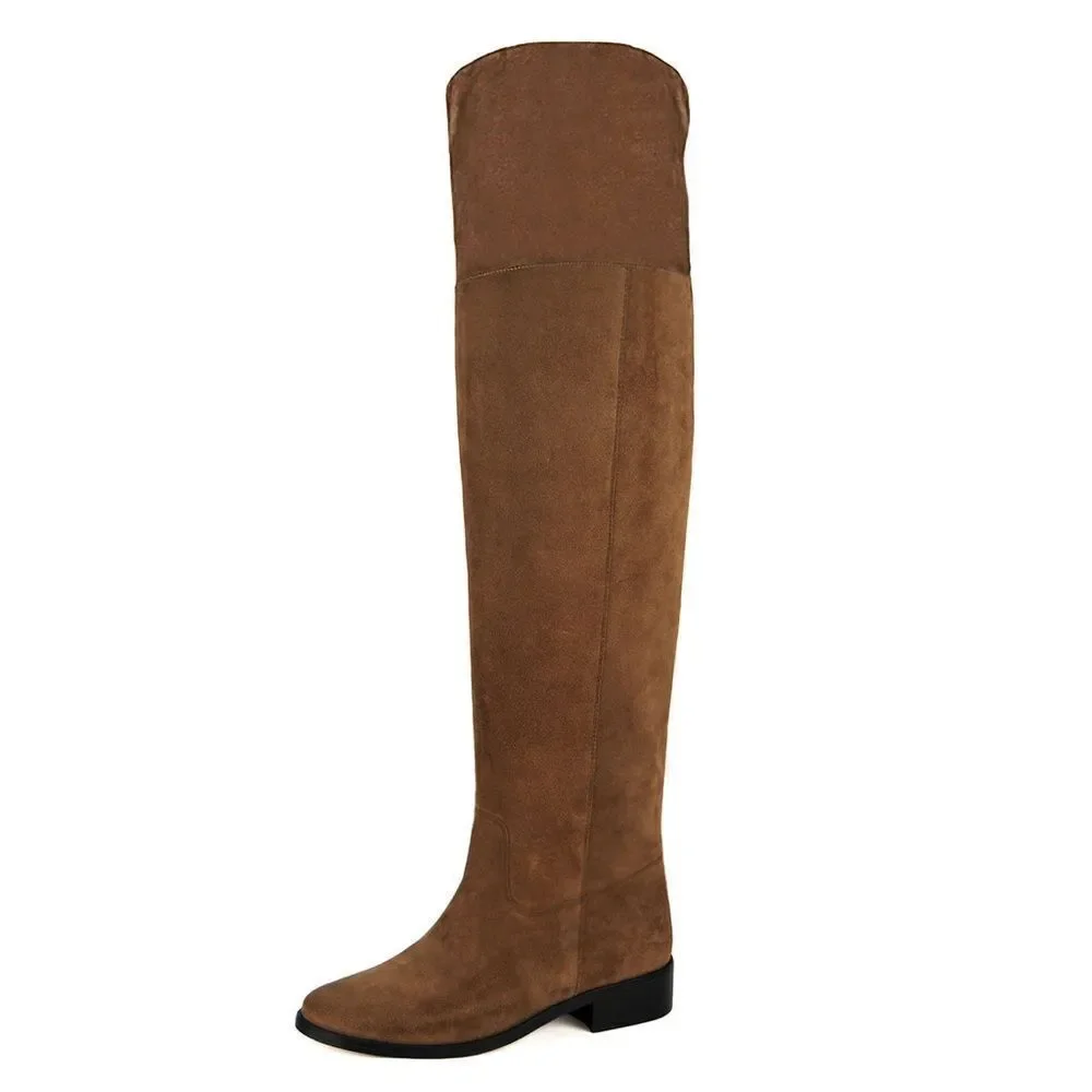 Fillies and Boots Mora Suede Cognac‎ US 9.5 NWT IN BOX
